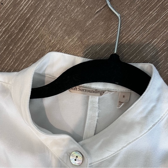 Soft Surroundings Tencel Lyocell Button Down Tunic Top Shirt small - Picture 4 of 10